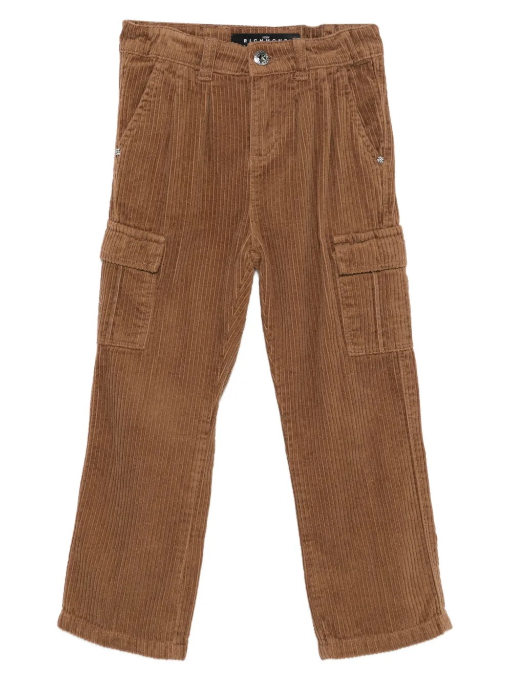 John Richmond Junior elasticated-waist cargo pants - Marrone