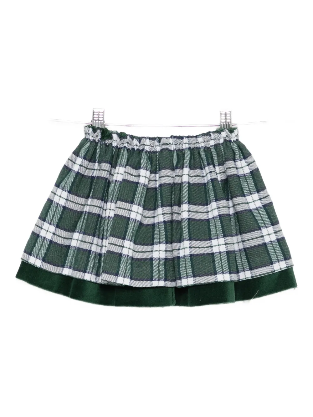 Mariella Ferrari tartan-pattern skirt - Groen