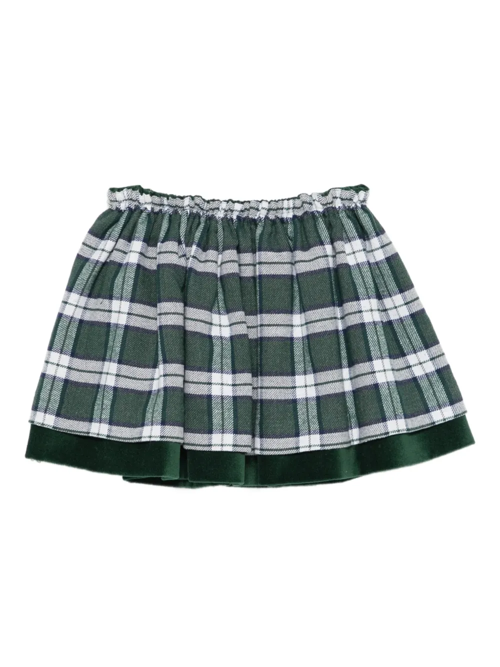 Mariella Ferrari tartan-pattern skirt - Verde