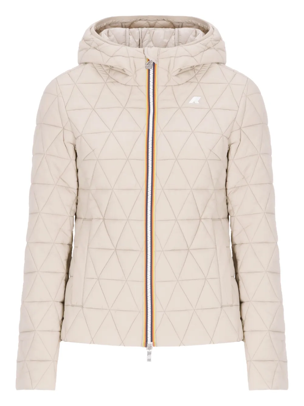 K-Way Lil Diamond quilted-design jacket | Neutrals | Image 1