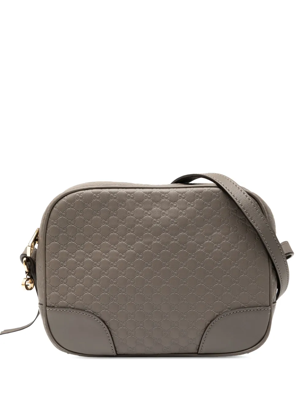 Gucci Pre-Owned 2016-2025 マイクログッチシマ ブリー ショルダーバッグ - グレー Gucci Pre-Owned 2016-2025 マイクログッチシマ ブリー ショルダーバッグ - グレー