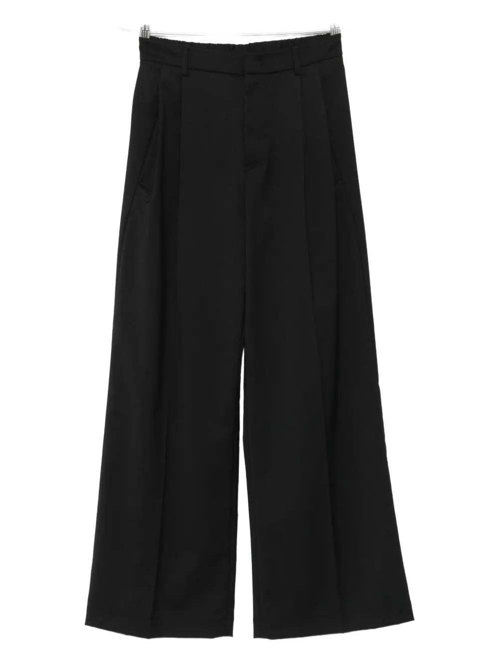Tela Pleated-details Trousers In Black