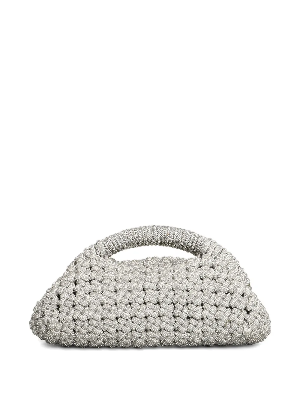 Hibourama Olivia mini clutch in silver resin - Argento