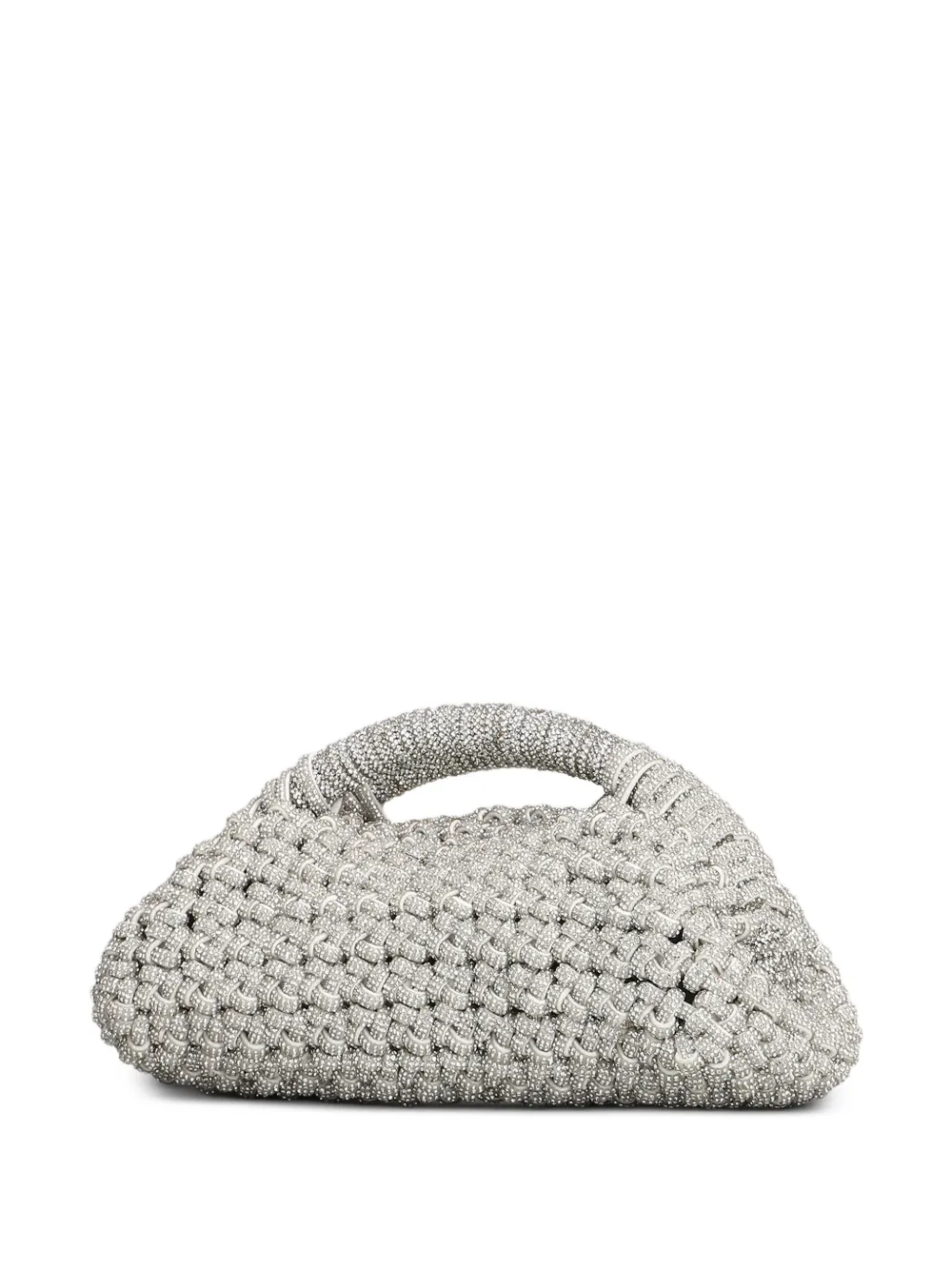 Hibourama Olivia mini-clutch van zilveren hars
