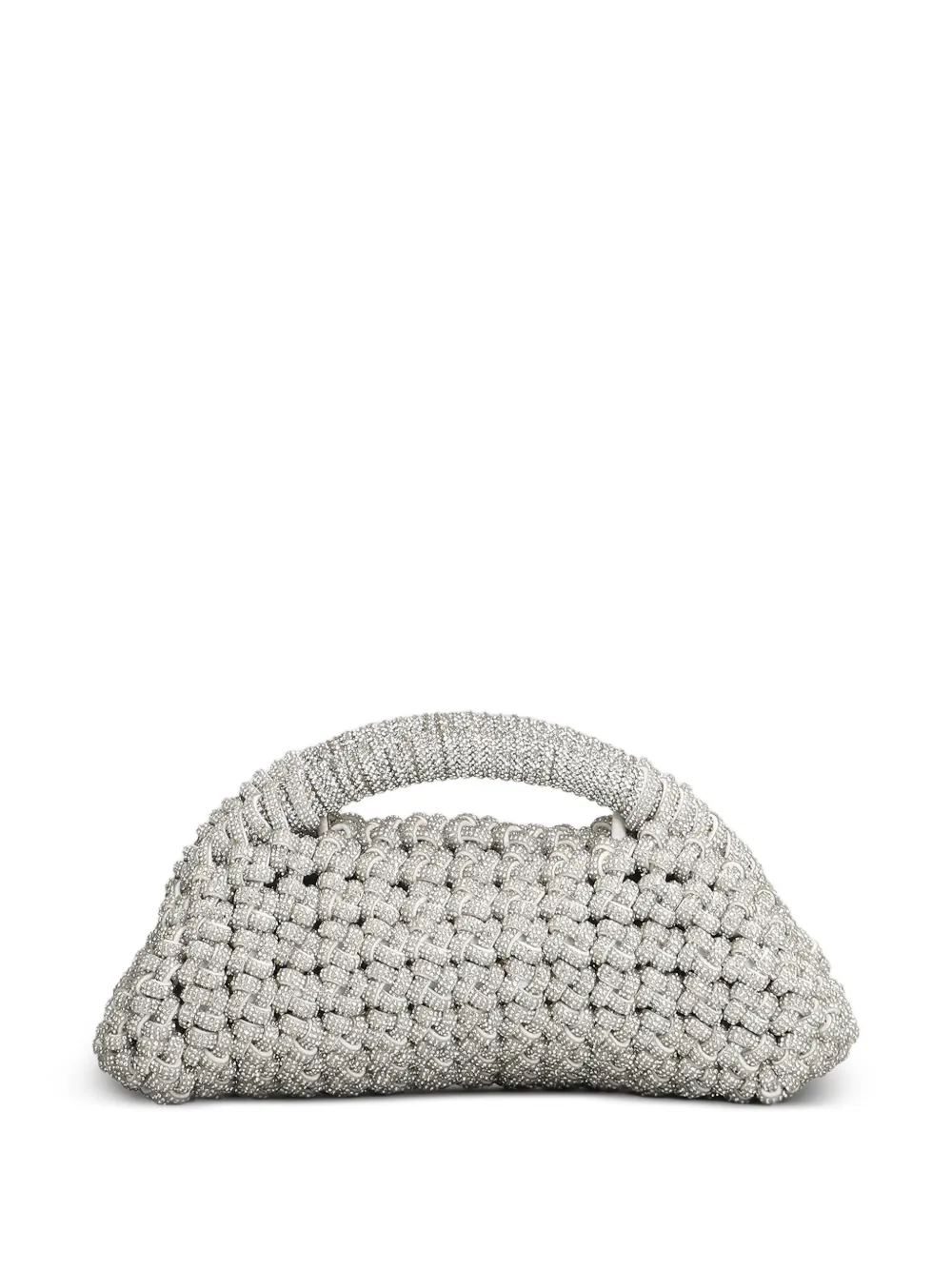 Hibourama Olivia mini-clutch van zilveren hars