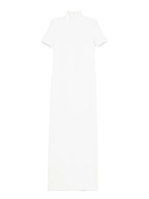 Mônot vestido largo manga corta con cuello de tortuga