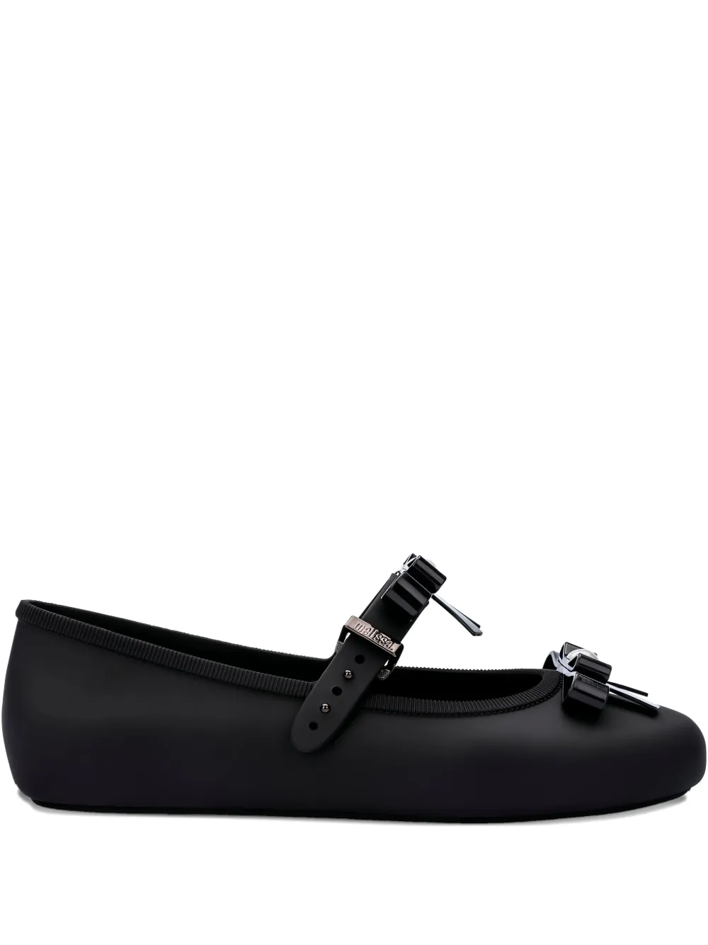 Melissa Bow-embellished Ballerinas In Black