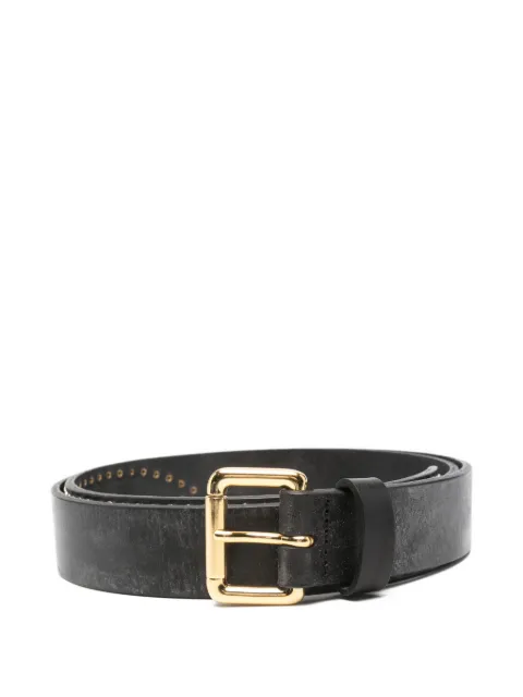 Tela studded-buckle belt