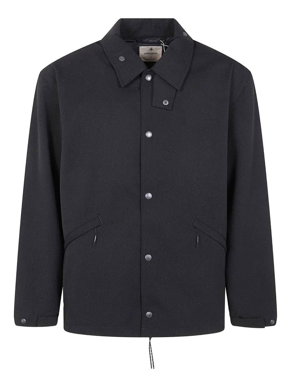 Snow Peak button front jacket | Black | Image 1
