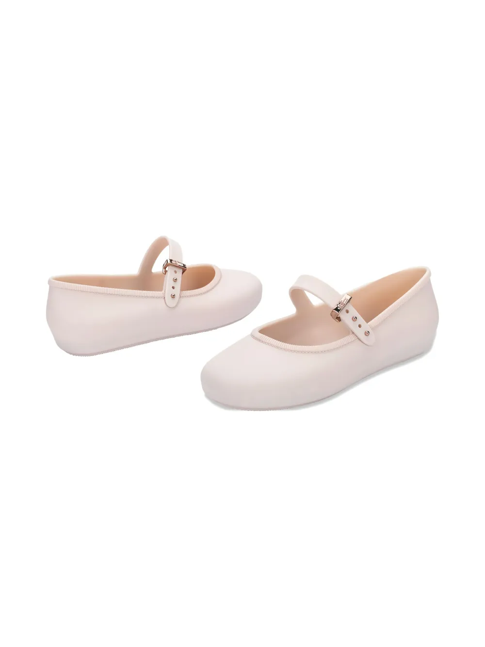 Mini Melissa Ballerina's met gespsluiting Beige