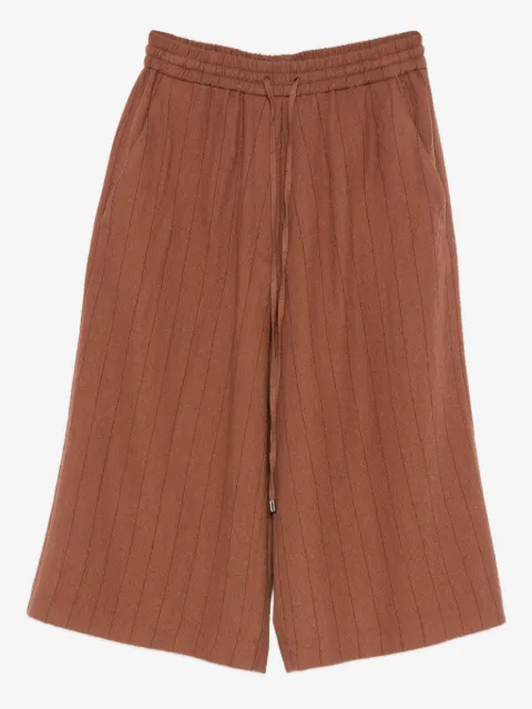 Alysi pinstripe drawstring shorts