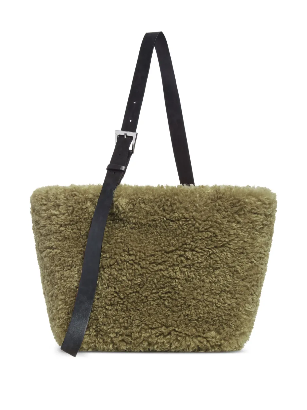 Apparis Esti bouclette tote bag | Green | Image 1