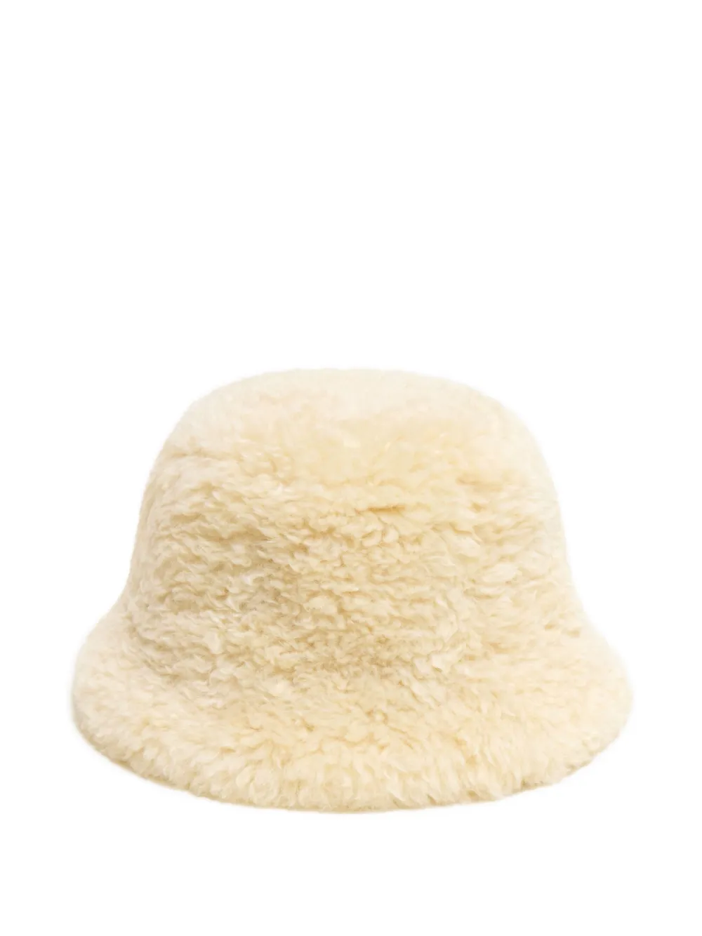 Apparis Amara Bouclette Bucket Hat In Neutral