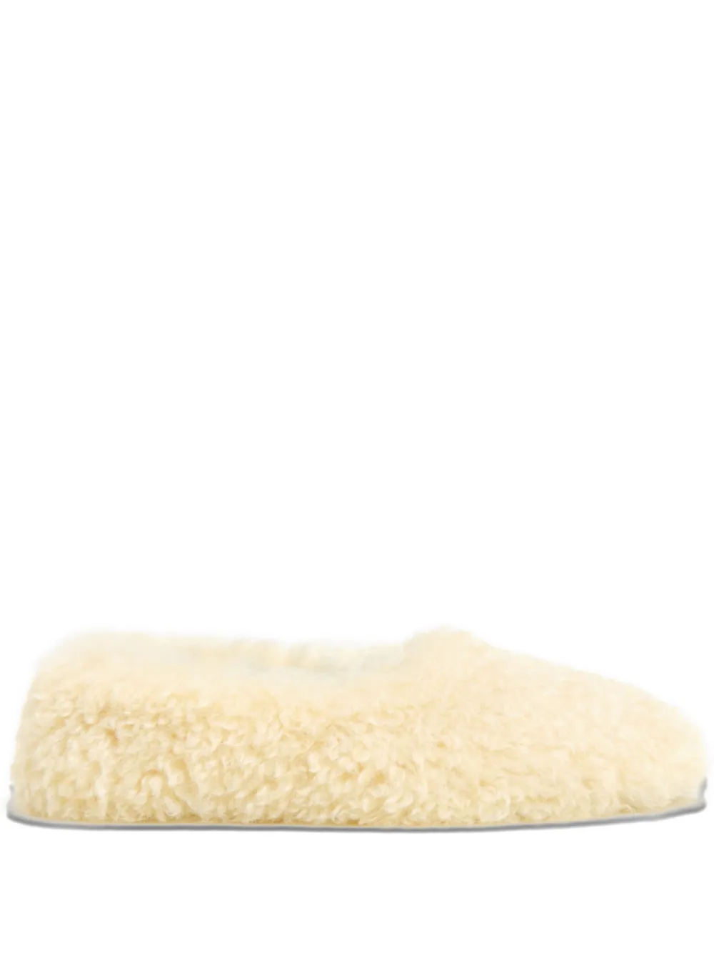 Apparis Magda Bouclette Ballet Flats In Neutral