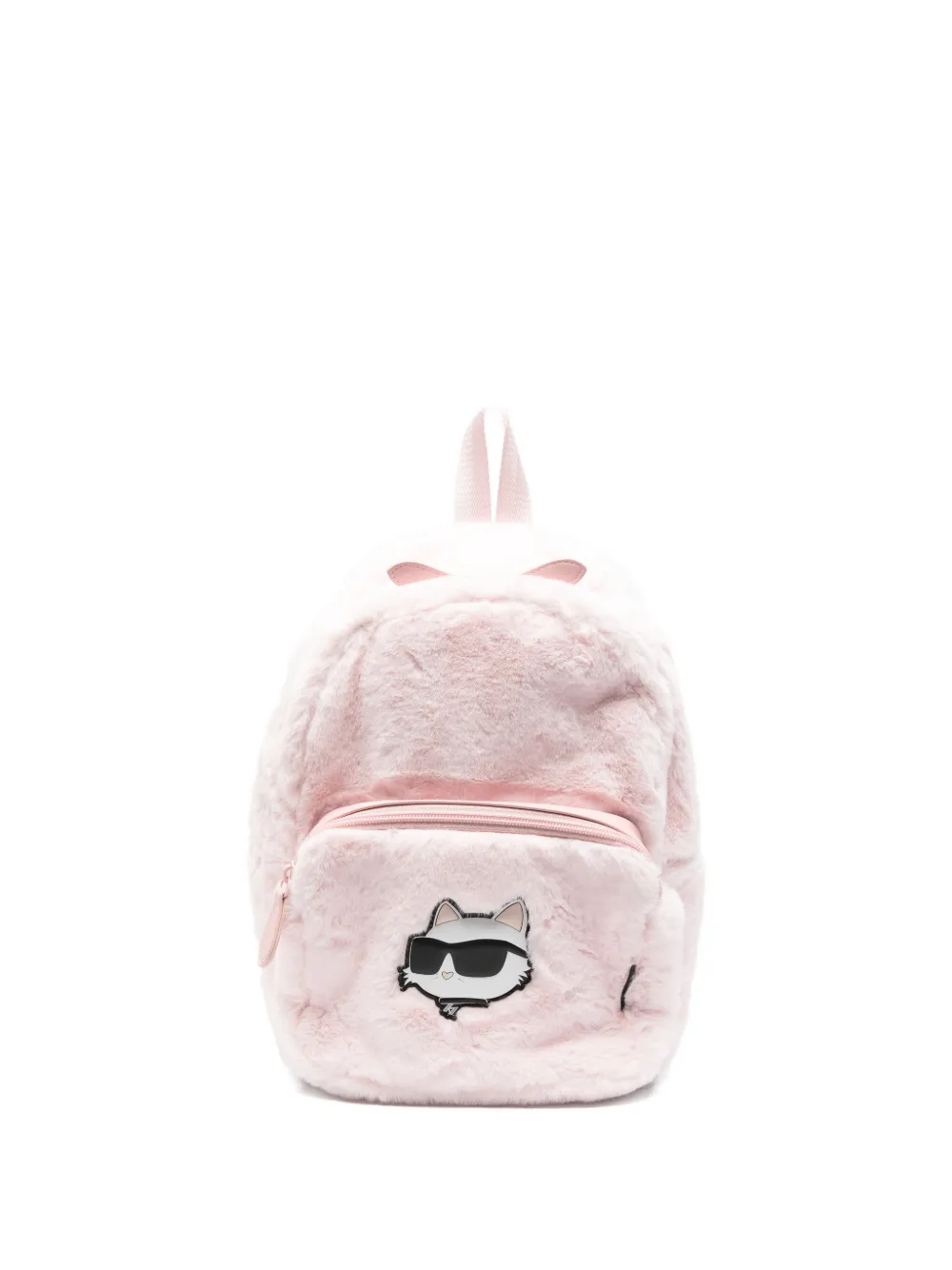 Karl+Lagerfeld+Kids+sac+à+dos+en+fourrure+artificielle+-+Rose