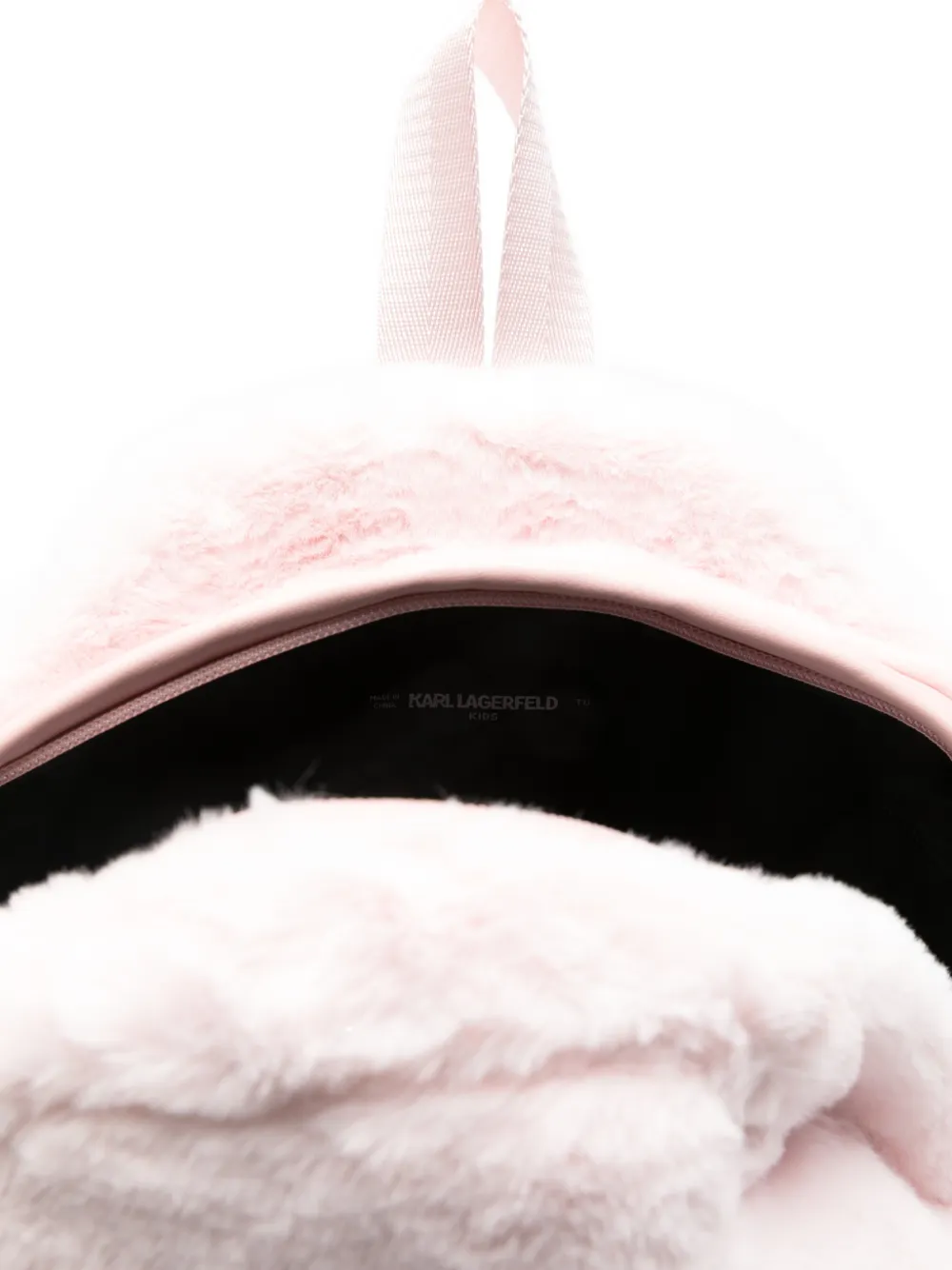 Karl Lagerfeld Kids Rugzak met imitatiebont Roze