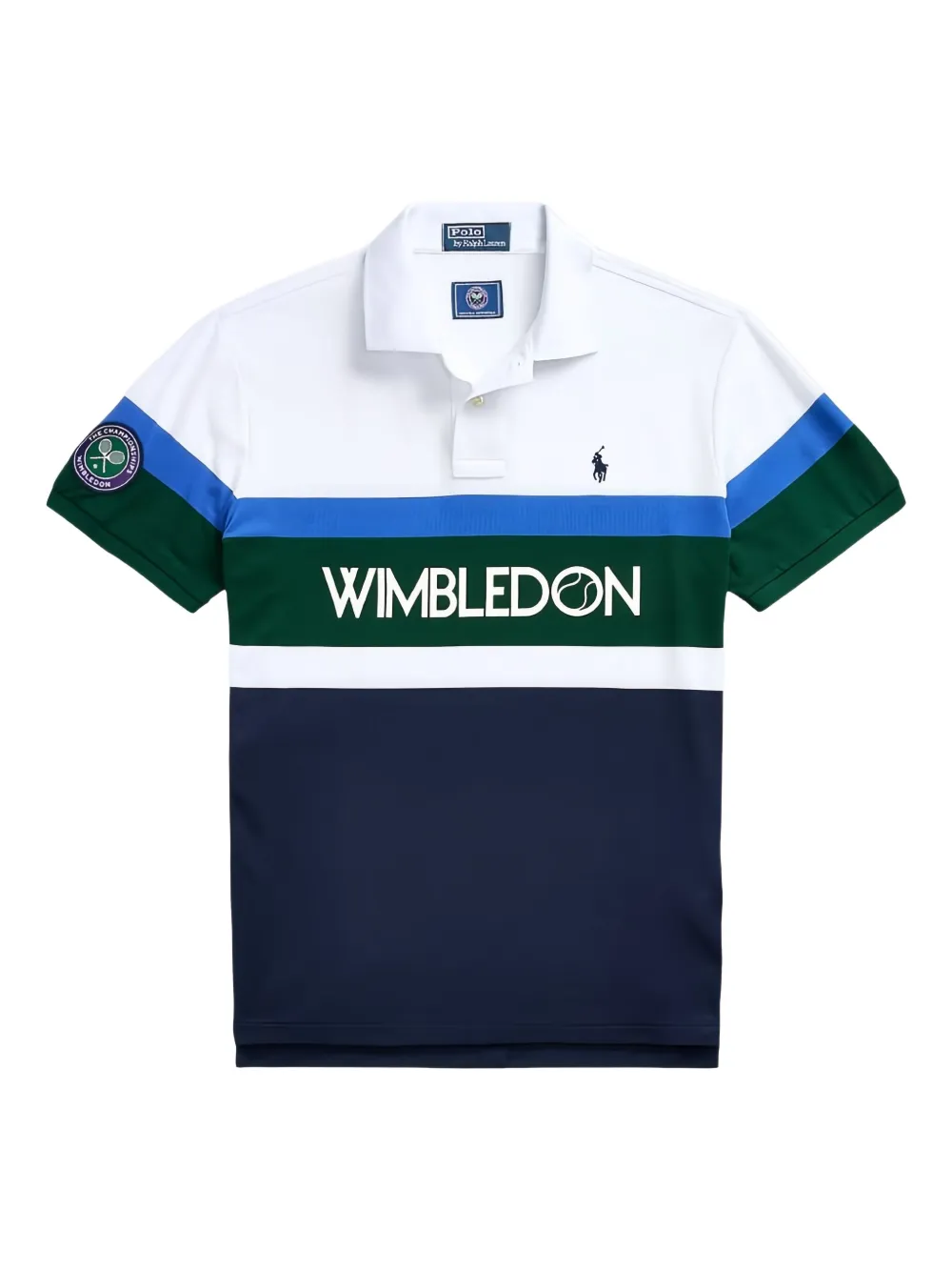 Polo Ralph Lauren Wimbledon colour-block polo shirt - Bianco