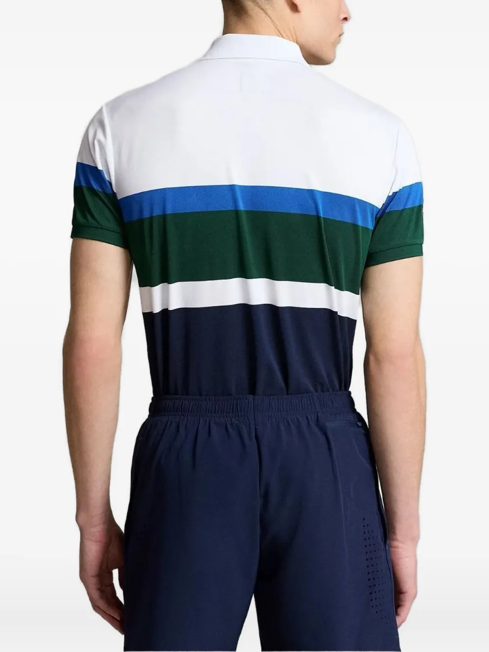 Polo Ralph Lauren Wimbledon poloshirt met colourblocking Wit