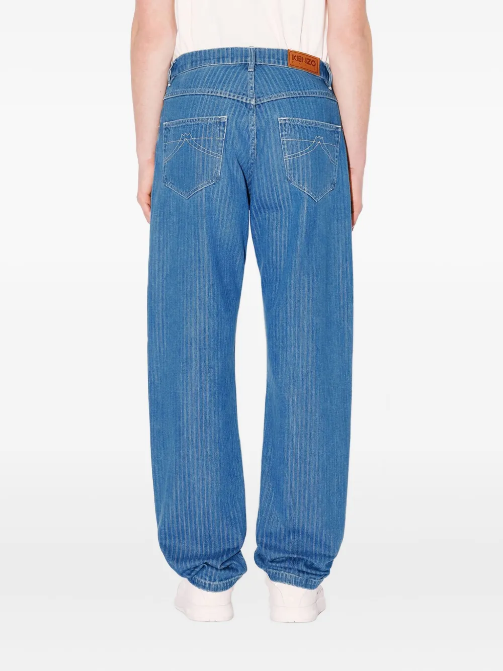Kenzo Botan gestreepte jeans Blauw