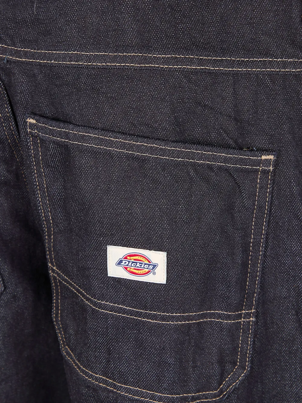 DICKIES Jeans met denim patch Blauw