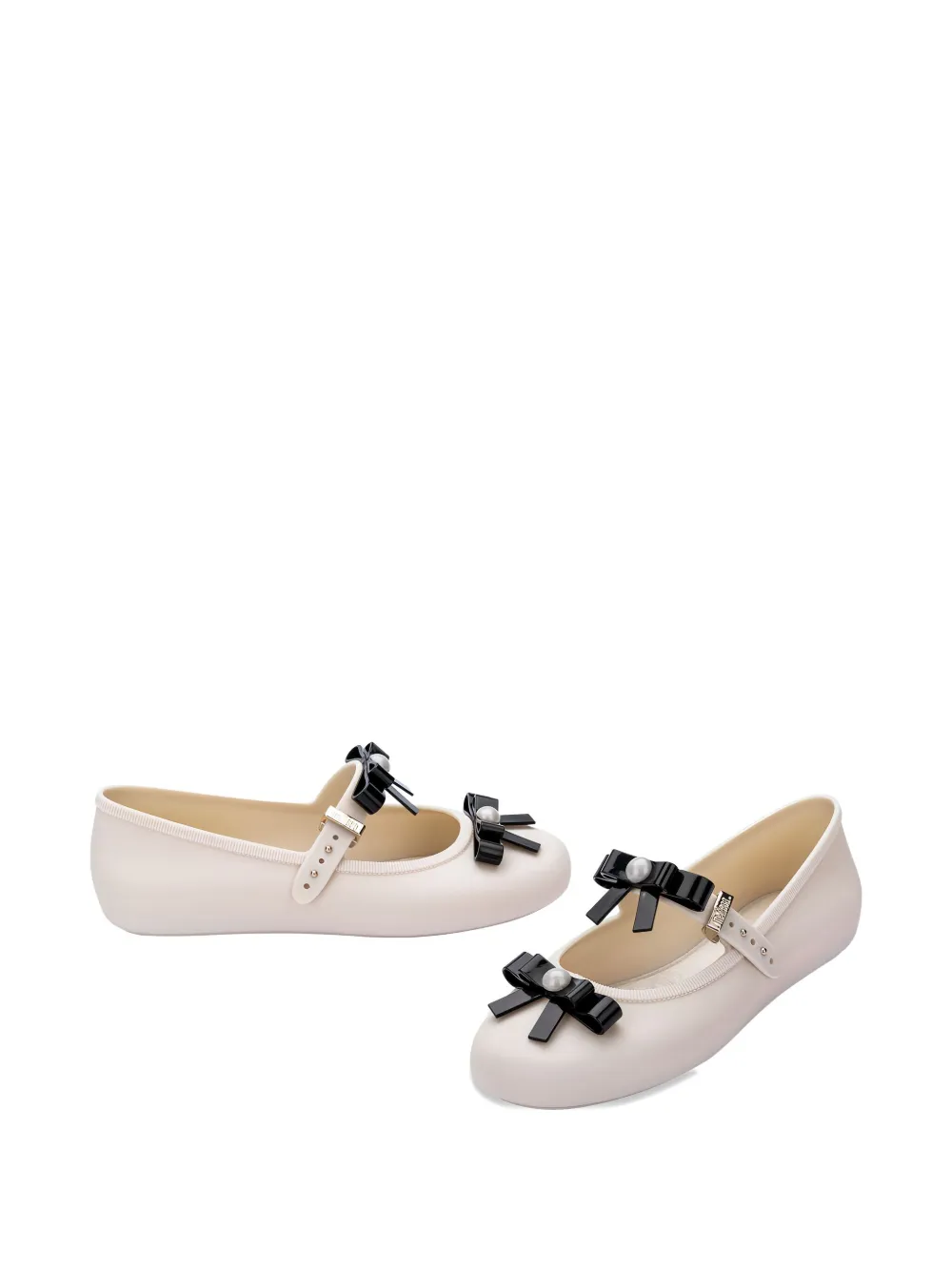 Melissa Bow-embellished Ballerinas In Neutral