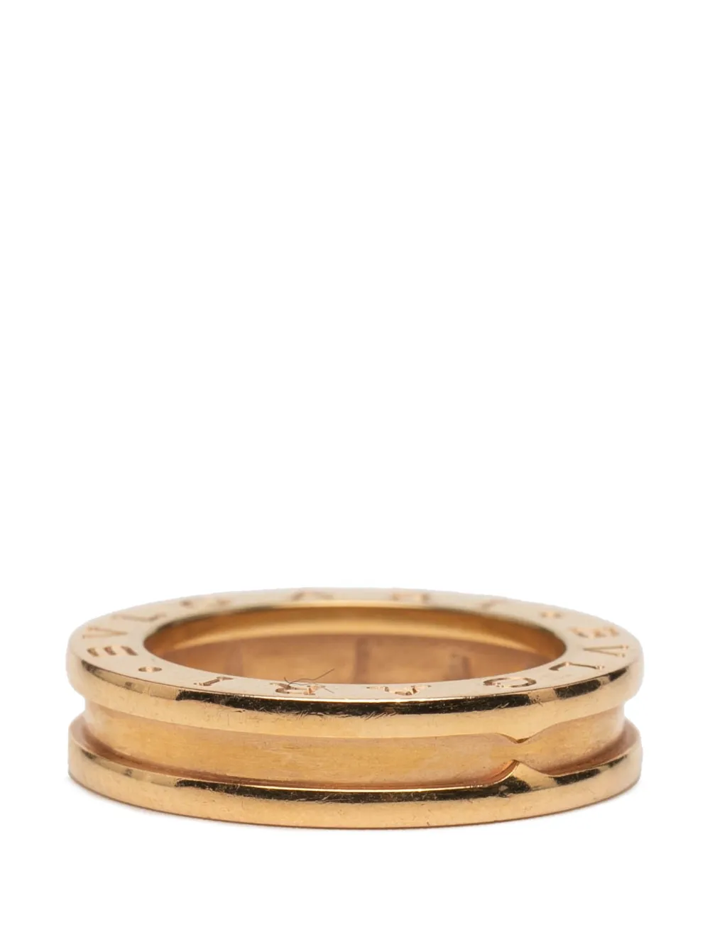 Pre-owned Bvlgari 2000-2020 18k Yellow Gold B.zero 1 Ring