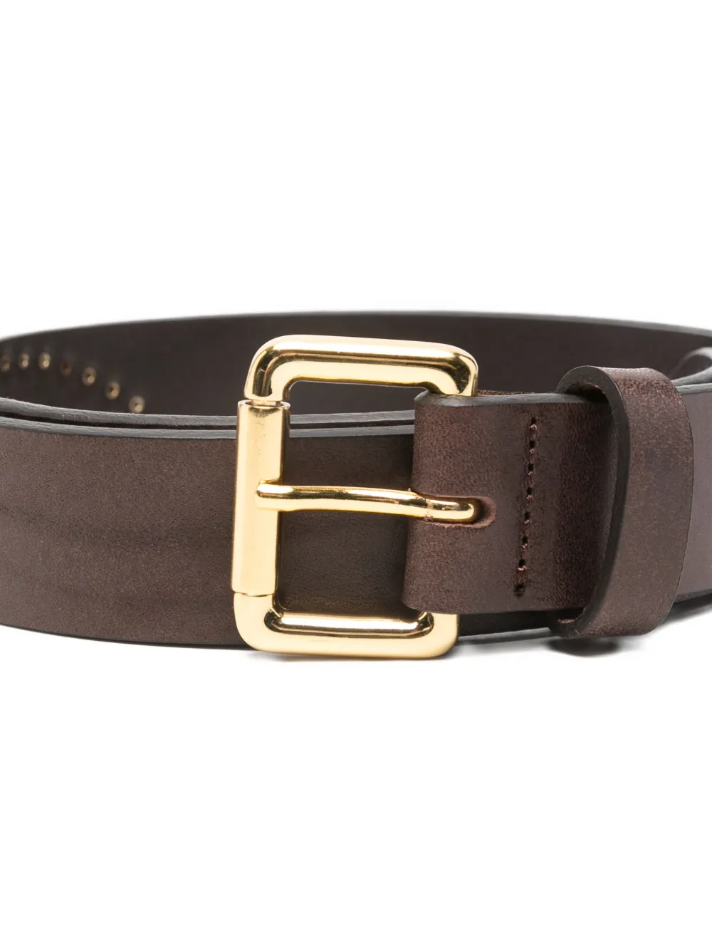 Tela Studded Buckle Belt In Brown