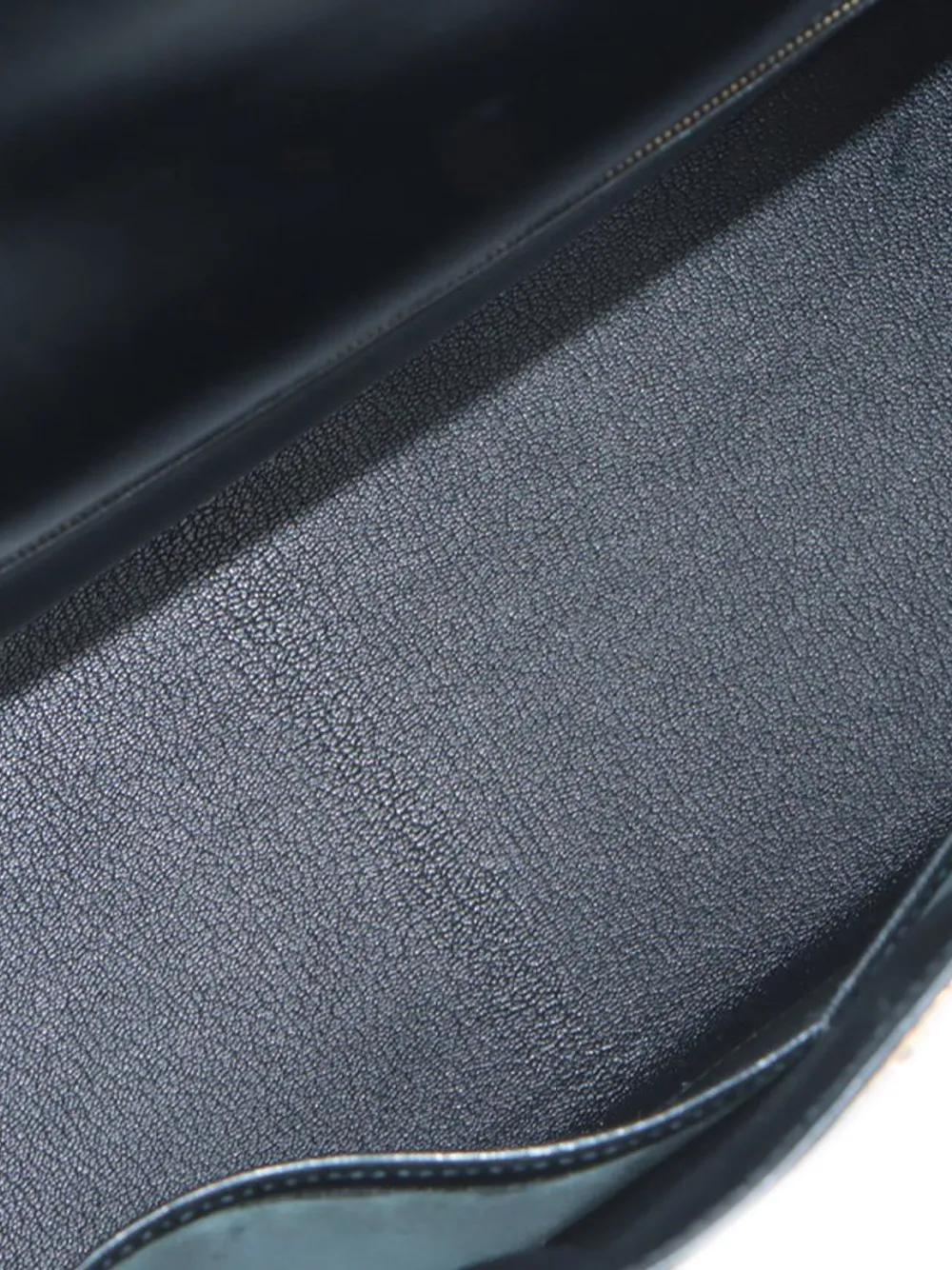 Pre-owned Hermes 2006 Box Calf Kelly Ii Sellier 32 Satchel In Black