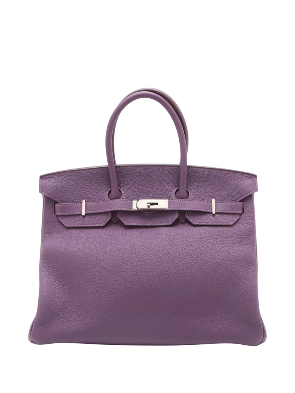 Hermès Pre-Owned 2014 Togo Birkin Retourne 35 handbag - パープル Hermès Pre-Owned 2014 Togo Birkin Retourne 35 handbag - パープル