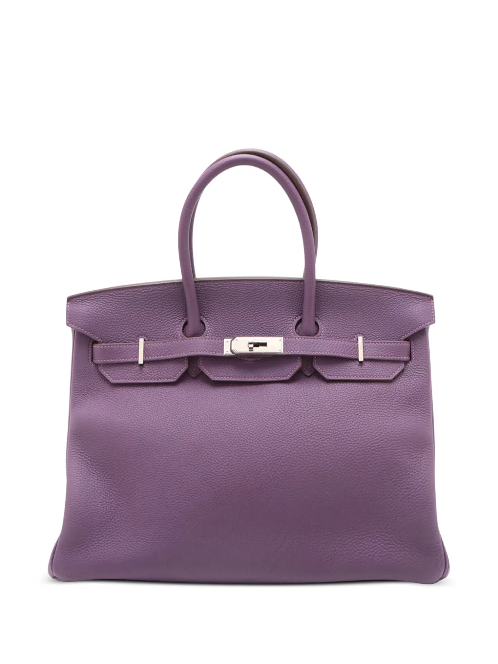 Hermès Pre-Owned 2014 Togo Birkin Retourne 35 handbag | Purple | Image 1