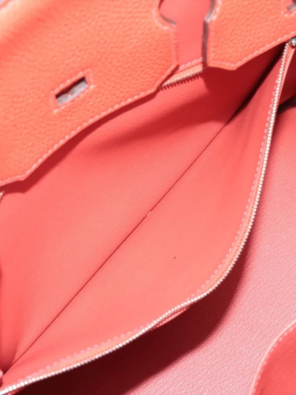 Pre-owned Hermes 2014 Togo Birkin Retourne 35 Handbag In Red