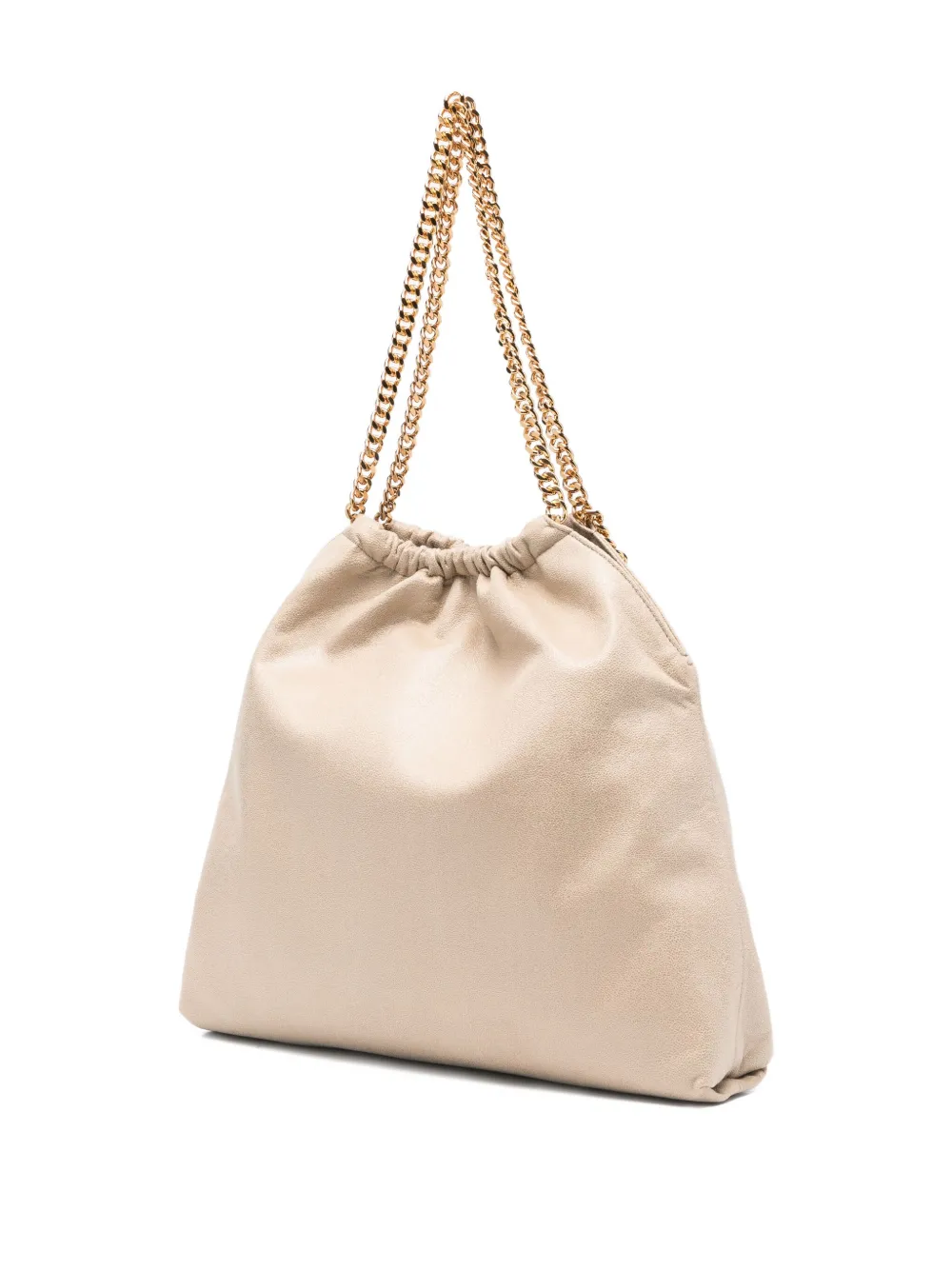 Stella McCartney Medium Falabella schoudertas met ketting Beige