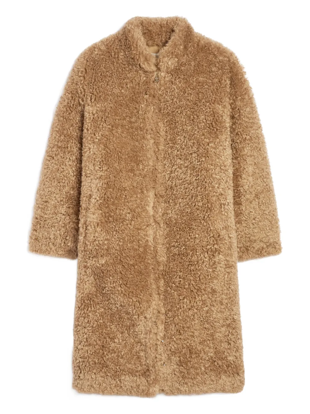 Apparis Jude Bouclette Overcoat In Brown
