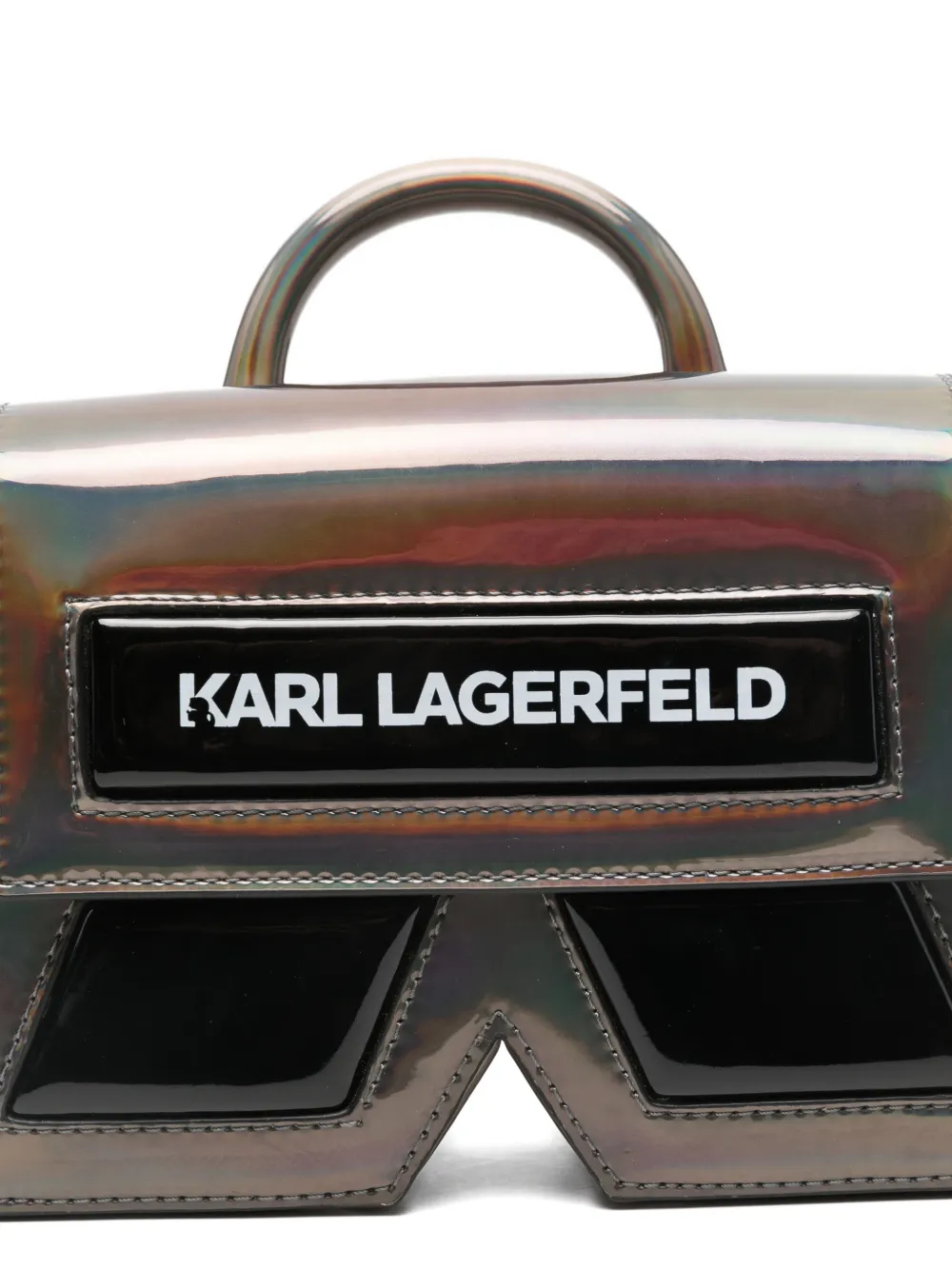 Karl Lagerfeld Kids Tas met logoband en handgreep Zwart