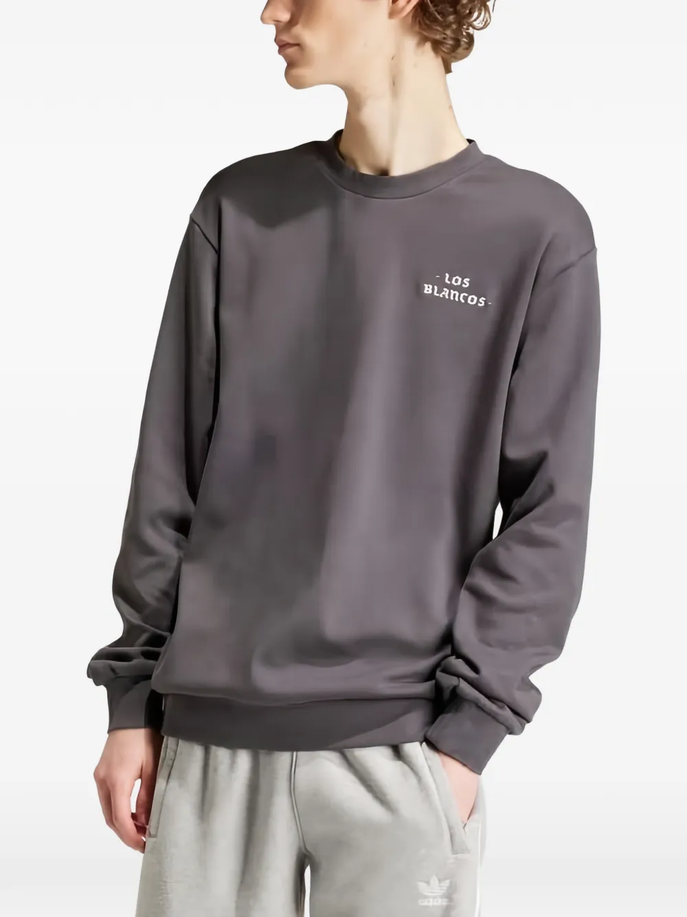 adidas Sweater met ronde hals Grijs