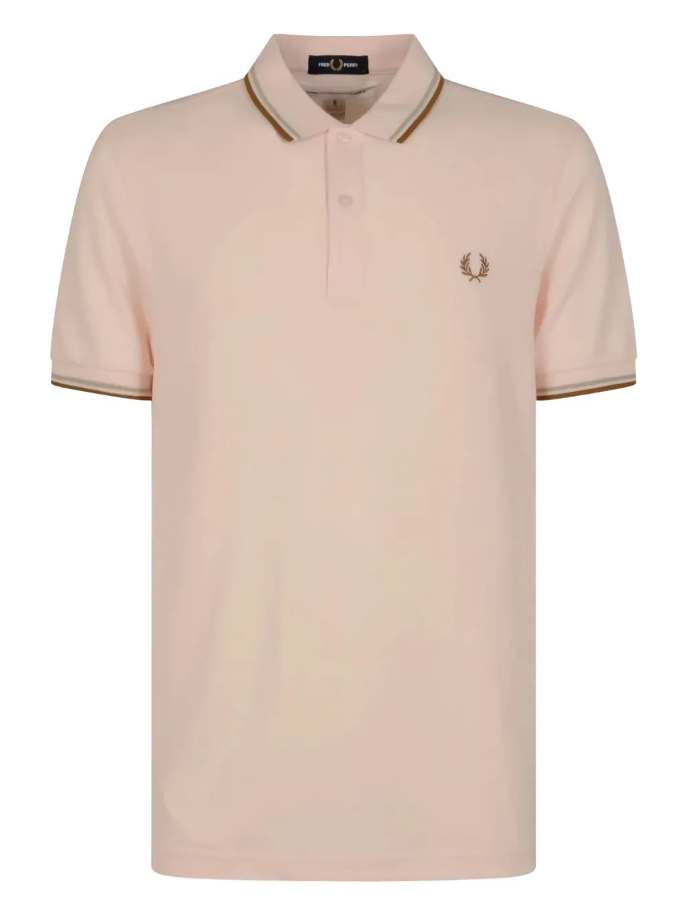 Comme Des Garçons Shirt x Fred Perry slogan-print polo shirt – Pink