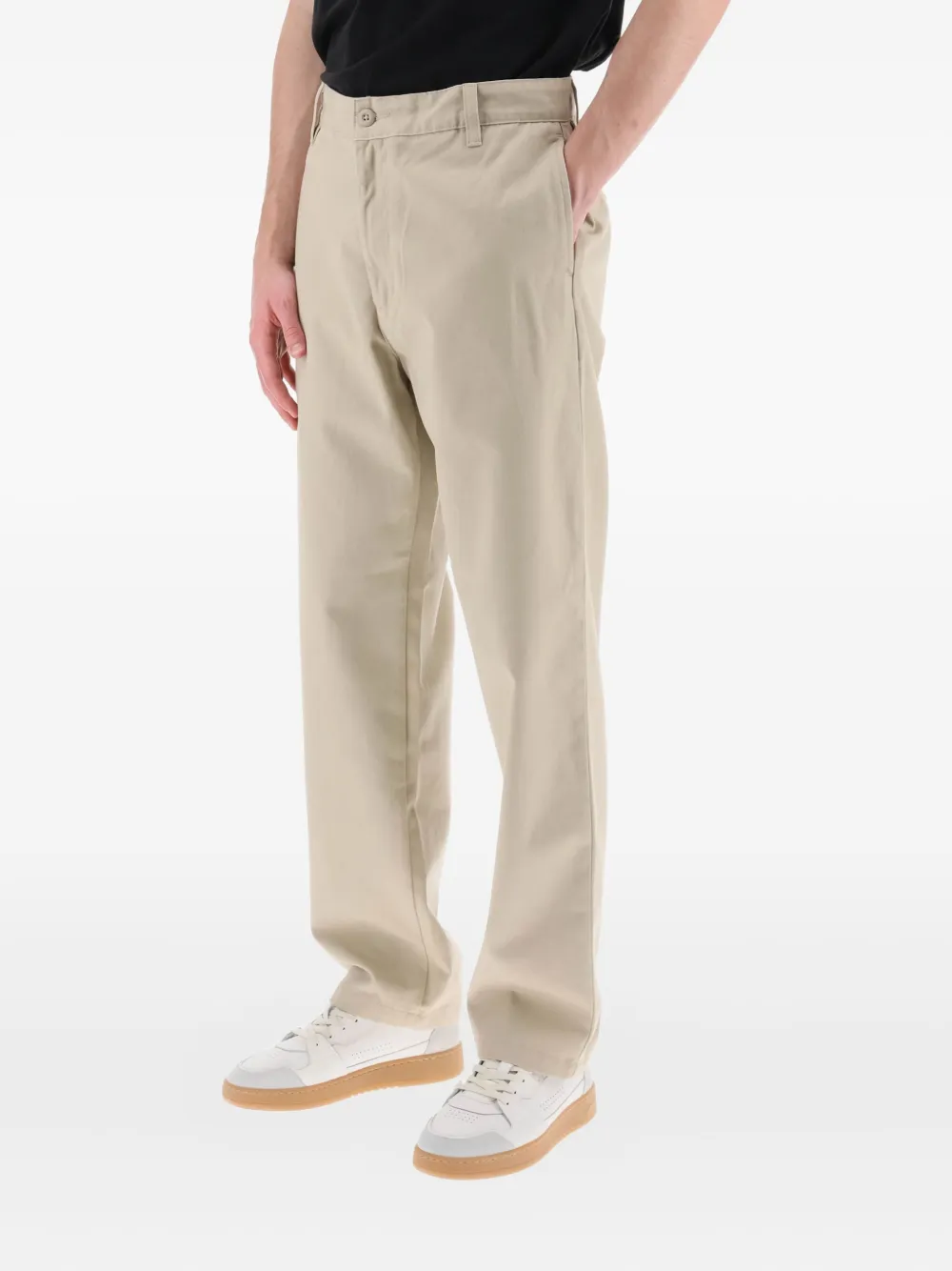 Carhartt Button-fly Trousers In Neutral