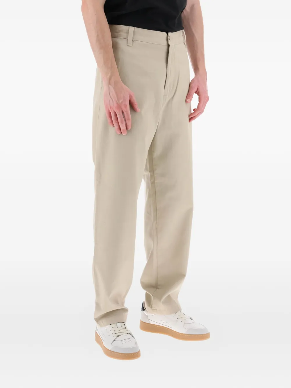 Carhartt Button-fly Trousers In Neutral