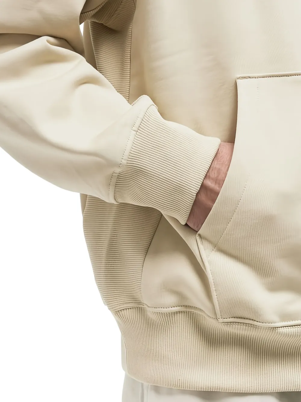 The North Face Hoodie met geborduurd logo Beige