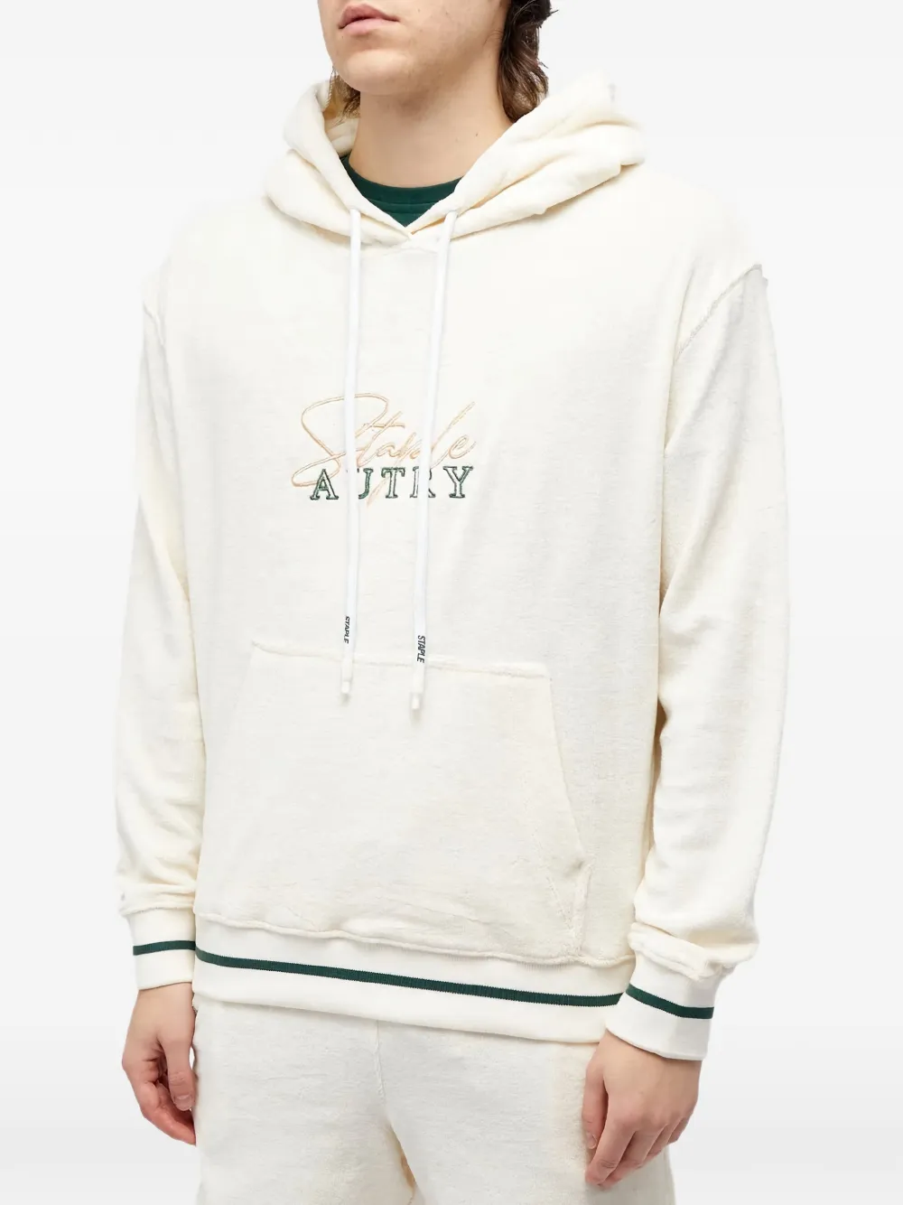 Autry Hoodie met borduurwerk Beige