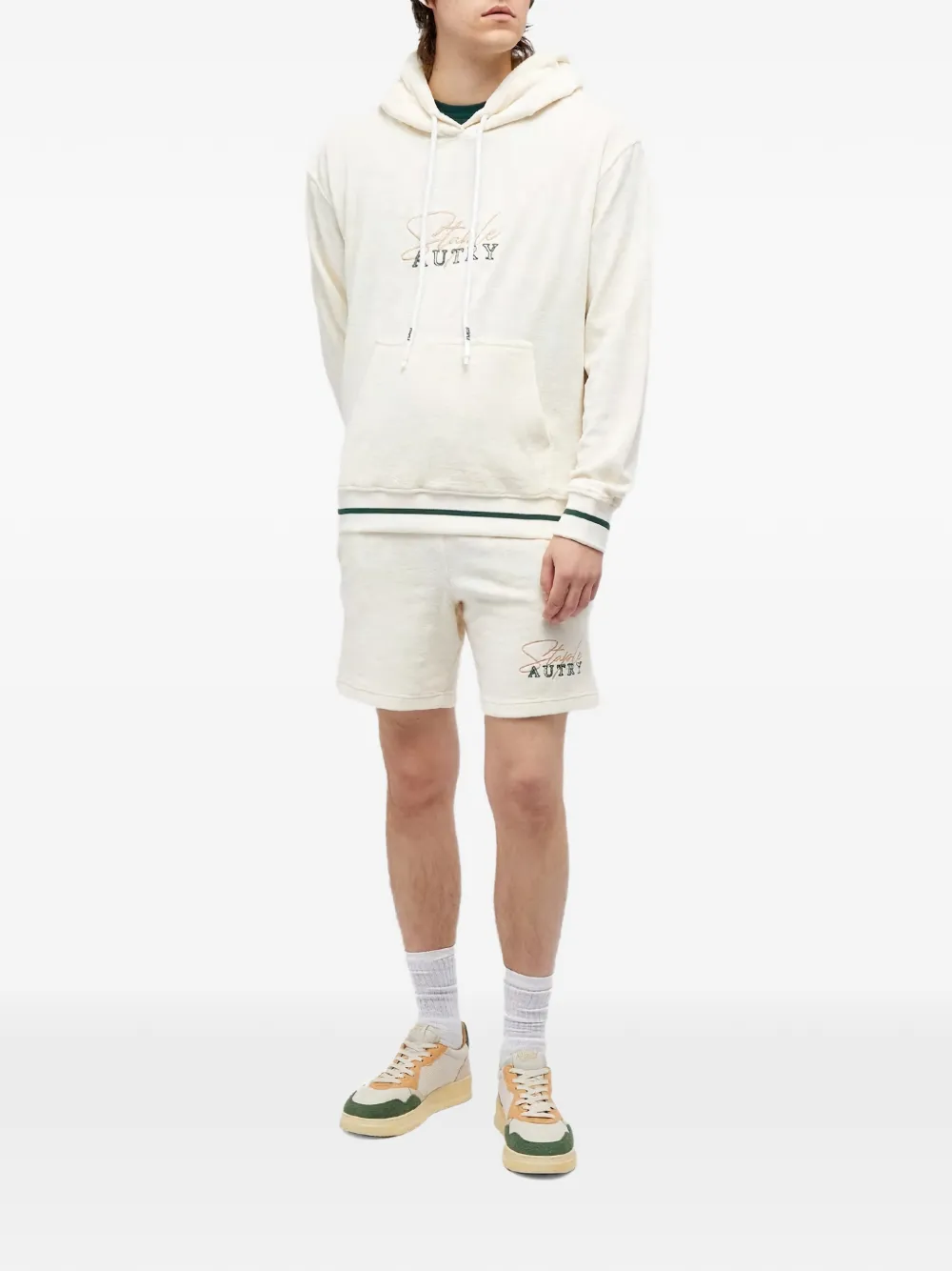 Autry Hoodie met borduurwerk Beige