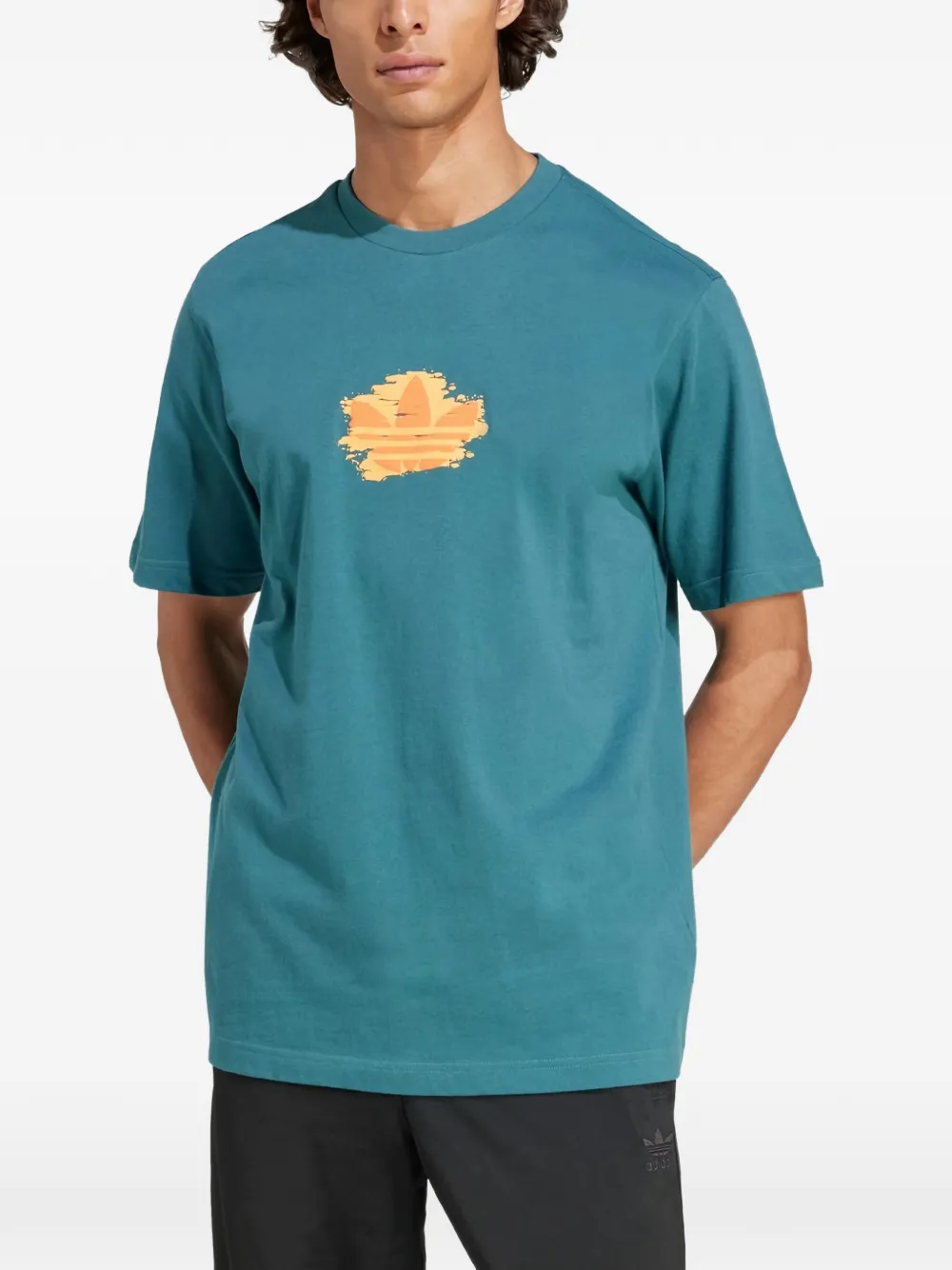 adidas T-shirt met grafische print Blauw