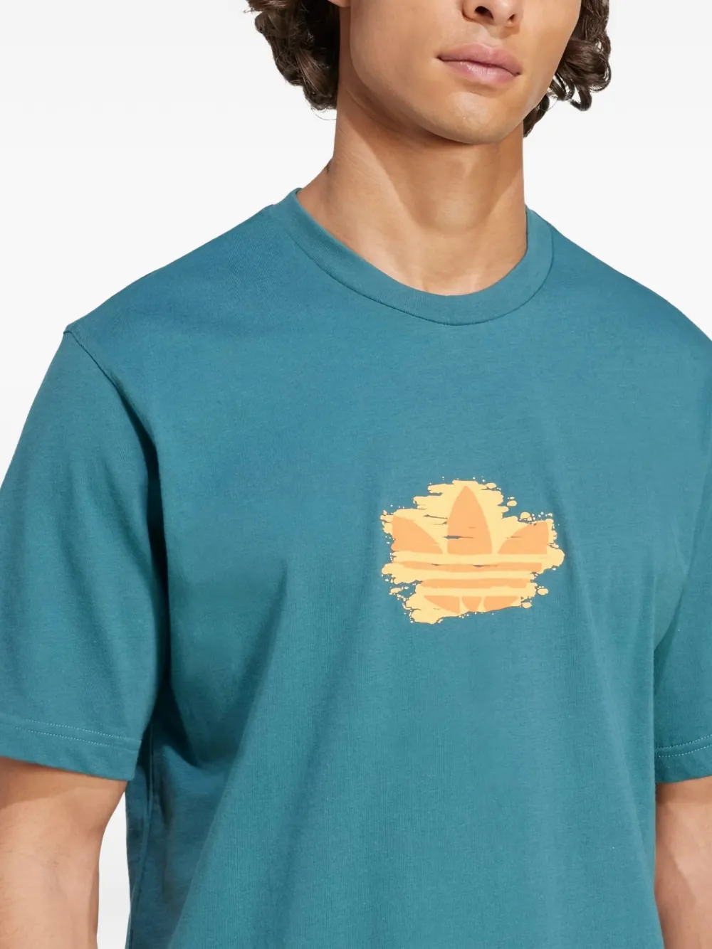 adidas T-shirt met grafische print Blauw