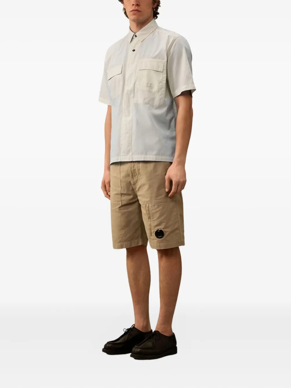 C.P. Company Overhemd met geborduurd logo - Beige