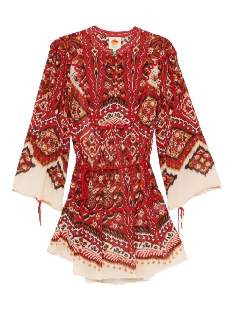 FARM Rio geometric-pattern mini dress
