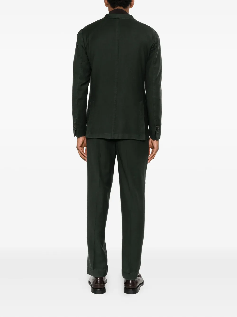 Santaniello Double-breasted Suit In Black