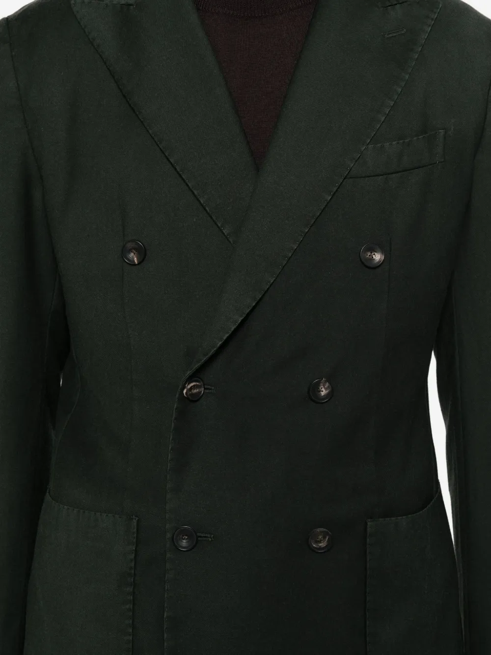 Santaniello Double-breasted Suit In Black