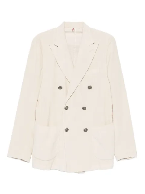 Santaniello double-breasted corduroy blazer