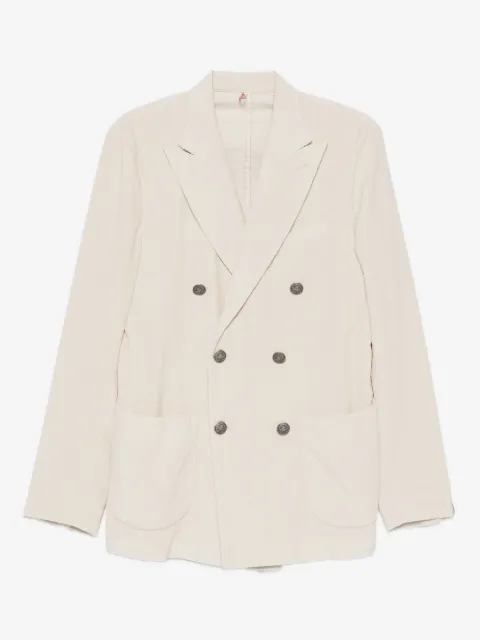 Santaniello double-breasted corduroy blazer