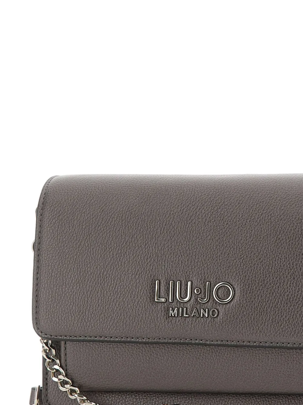 Liu •jo Logo-plaque Shoulder Bag In Gray